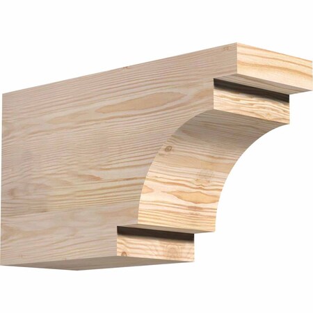 Ekena Millwork Mediterranean Rough Sawn Rafter Tail, Douglas Fir, 6"W x 10"H x 18"L RFT06X10X18MED00RDF